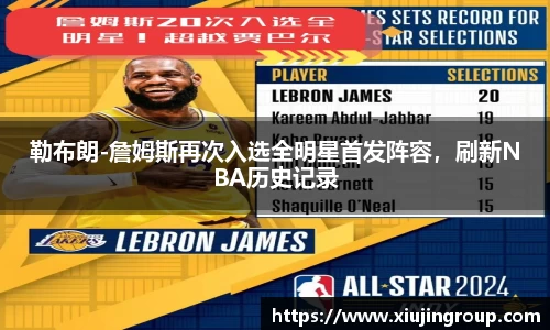 勒布朗-詹姆斯再次入选全明星首发阵容，刷新NBA历史记录