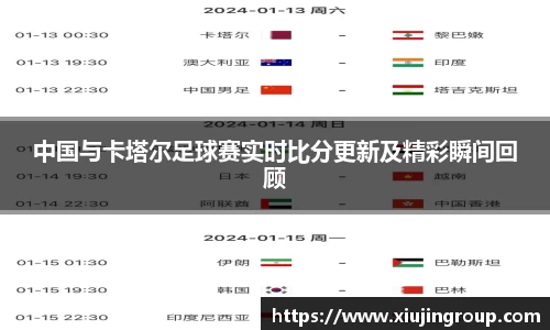 中国与卡塔尔足球赛实时比分更新及精彩瞬间回顾
